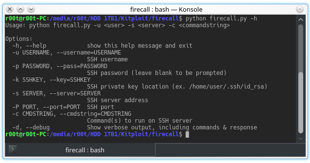 Firecall - Automate SSH Communication With Firewalls, Switches, Etc.