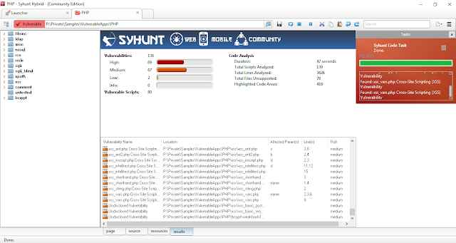 Syhunt Community 6.7 - Web And Mobile Application Scanner