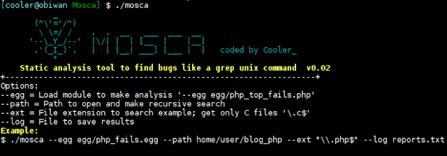 Mosca - Manual Search Tool To Find Bugs Like A Grep Unix Command