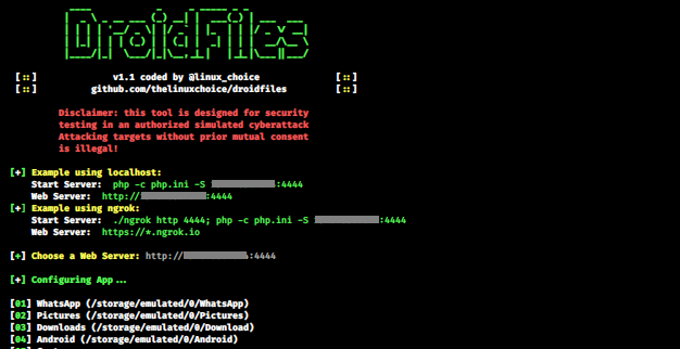 DroidFiles - Get Files From Android Directories