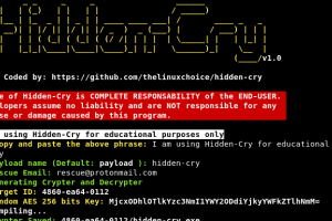 Hidden-Cry - Windows Crypter/Decrypter Generator With AES 256 Bits Key