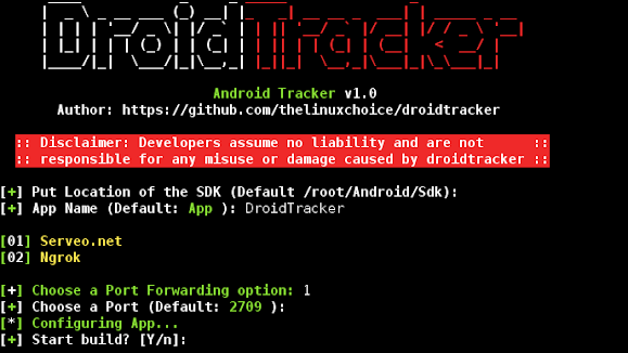DroidTracker - Script To Generate An Android App To Track Location In Real Time