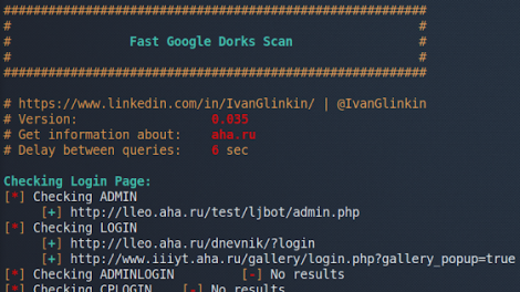 Fast-Google-Dorks-Scan - Fast Google Dorks Scan