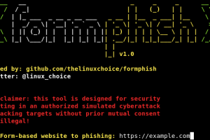 Formphish - Auto Phishing Form-Based Websites