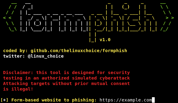 Formphish - Auto Phishing Form-Based Websites