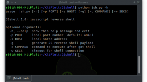 JSshell - A JavaScript Reverse Shell For Exploiting XSS Remotely Or Finding Blind XSS, Working With Both Unix And Windows OS