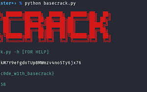 Basecrack - Best Decoder Tool For Base Encoding Schemes