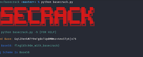 Basecrack - Best Decoder Tool For Base Encoding Schemes