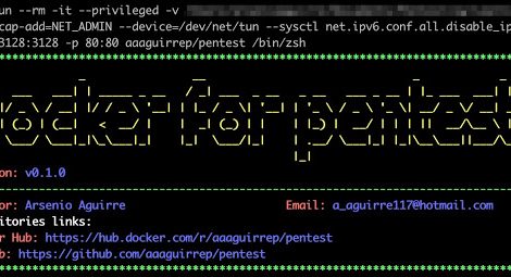 Docker for Pentest - Image With The More Used Tools To Create A Pentest Environment Easily And Quickly