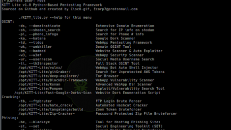 KITT-Lite - Python-Based Pentesting CLI Tool