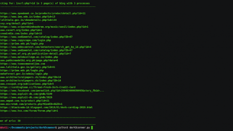 dorkScanner - A Typical Search Engine Dork Scanner Scrapes Search Engines With Dorks That You Provide In Order To Find Vulnerable URLs