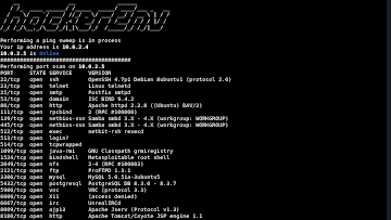 hackerEnv - An Automation Tool That Quickly And Easily Sweep IPs And Scan Ports, Vulnerabilities And Exploit Them