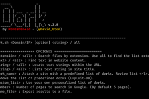 uDork - Tool That Uses Advanced Google Search Techniques To Obtain Sensitive Information In Files Or Directories, Find IoT Devices, Detect Versions Of Web Applications, And So On