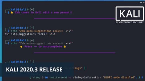 Kali Linux 2020.3 Release - Penetration Testing and Ethical Hacking Linux Distribution