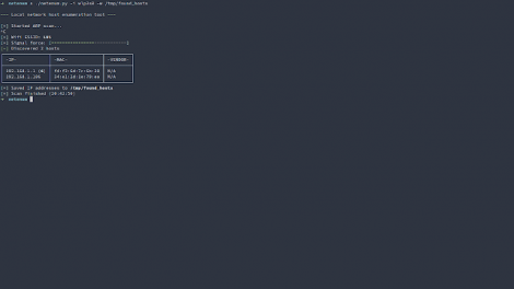 Netenum - A Tool To Passively Discover Active Hosts On A Network