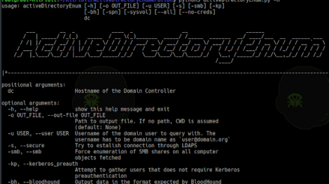 ActiveDirectoryEnumeration - Enumerate AD Through LDAP With A Collection Of Helpfull Scripts Being Bundled