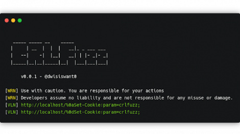 CRLFuzz - A Fast Tool To Scan CRLF Vulnerability Written In Go