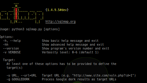 SQLMap v1.4.9 - Automatic SQL Injection And Database Takeover Tool