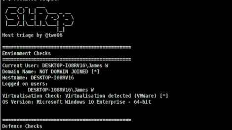 SitRep - Extensible, Configurable Host Triage