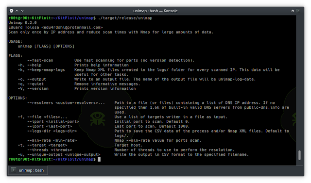 Unimap - Scan Only Once By IP Address And Reduce Scan Times With Nmap For Large Amounts Of Data