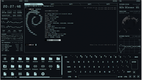 eDEX-UI - A Cross-Platform, Customizable Science Fiction Terminal Emulator With Advanced Monitoring &Touchscreen Support