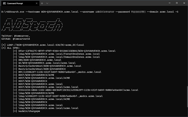 ADSearch - A Tool To Help Query AD Via The LDAP Protocol