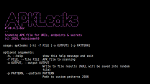 ApkLeaks - Scanning APK File For URIs, Endpoints And Secrets