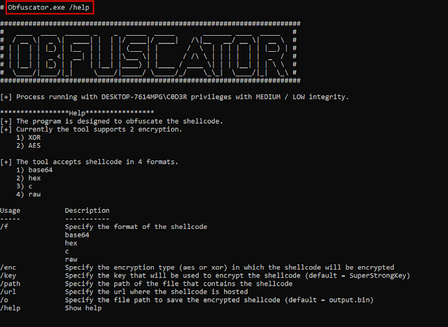 Obfuscator - The Program Is Designed To Obfuscate The Shellcode