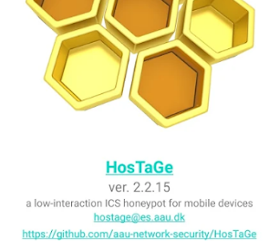 HosTaGe - Low Interaction Mobile Honeypot